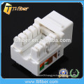 High Quality White Color Cat6 Keystone Jack Dual IDC 5 Years Warranty